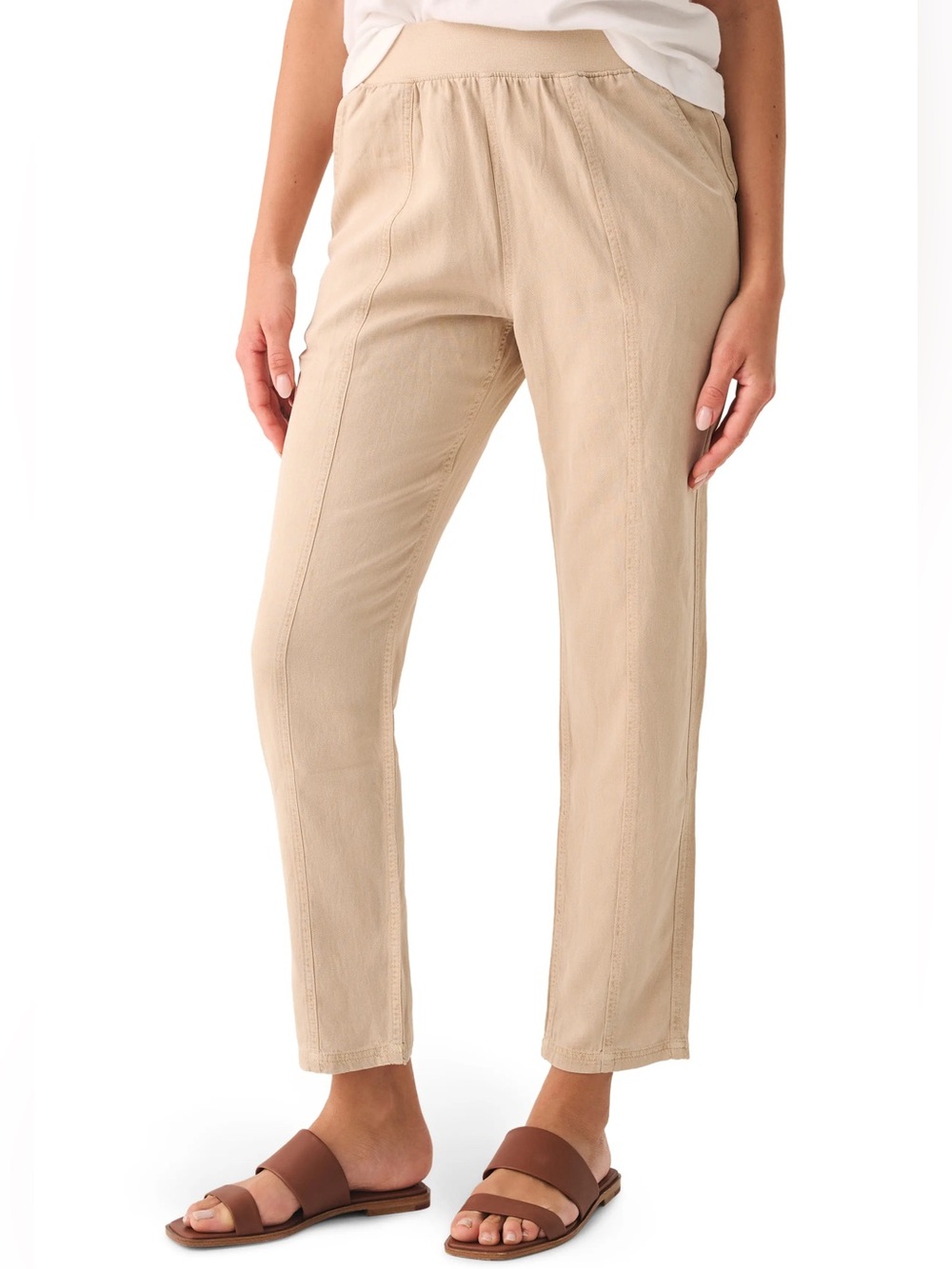 Faherty Arlie Pull-On Tapered Leg Pants